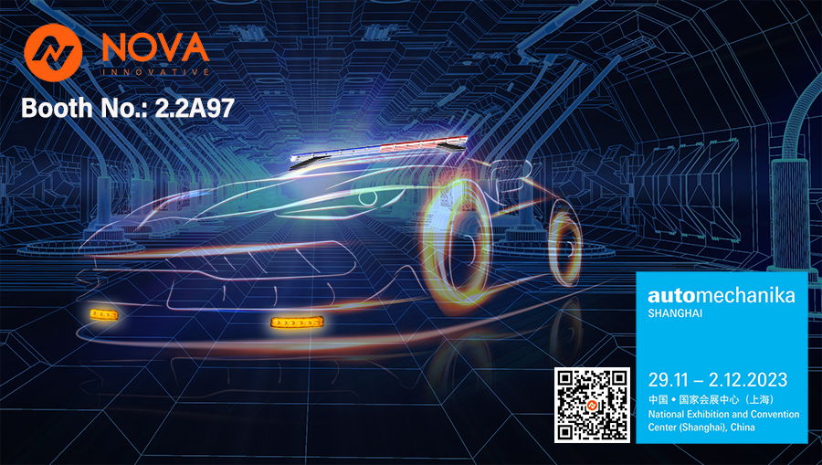 A Ningbo NOVA Technology Co;Ltd részt vesz az Automechanika Shanghai 2023 rendezvényen