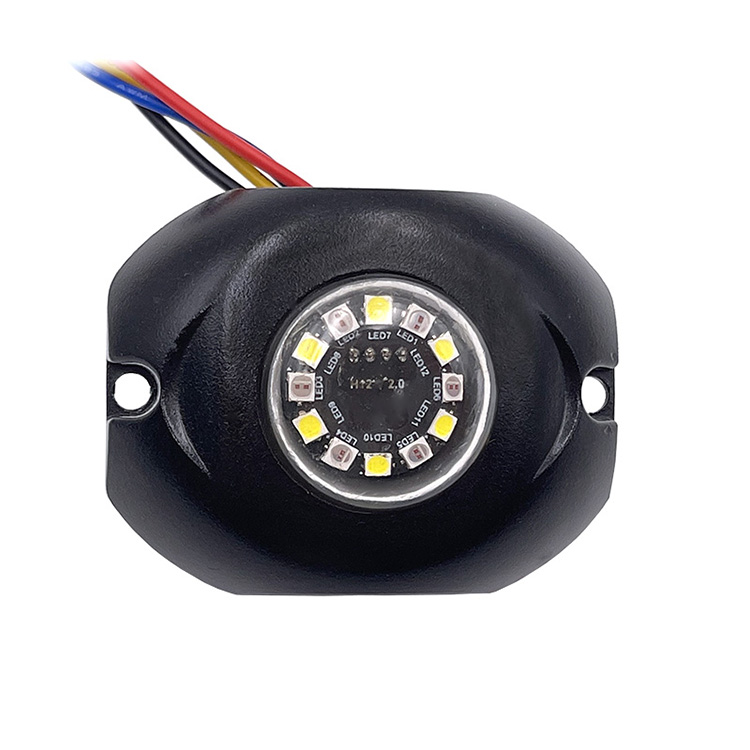 12 LED-es Higdeaway figyelmeztető biztonsági villogó lámpa